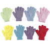 LPOW Bath Gloves 8 Pairs Double Sided Exfoliating Gloves Body Scrubber Scrubbing Glove Bath Mitts Scrubs